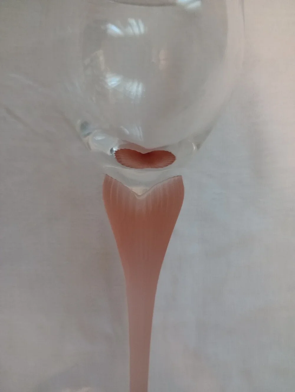 Mikasa Sea Mist Coral Wine Glasses-Set of 3- Made In West Germany